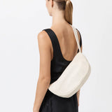 St Agni Perforated Crescent Bag in Tofu