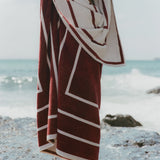 St Agni Pool Towel in Mahogany