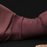 St Agni Sheer Silk Circle Hem Dress in Liqueur