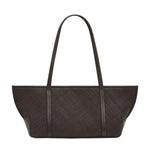 St Agni Woven Slim Bateau Tote in Coffee