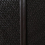 St Agni Woven Slim Bateau Tote in Coffee
