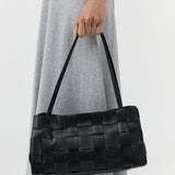 St Agni Slim Woven Tote in Black