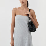St Agni Slim Woven Tote in Black