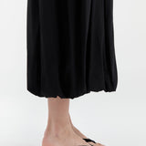 St Agni Suede Opanka Heel in Black - styled look