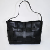 St Agni Woven Mini Tote in Black