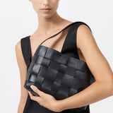 St Agni Woven Mini Tote in Black