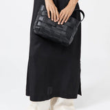 St Agni Woven Mini Tote in Black
