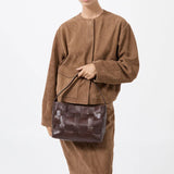 St Agni Woven Mini Tote in Chocolate