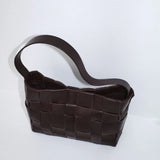 St Agni Woven Mini Tote in Chocolate