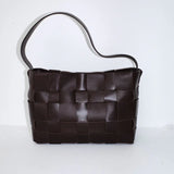 St Agni Woven Mini Tote in Chocolate