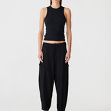 Bassike Stretch Twill Cargo Pant in Black