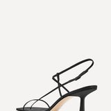 Studio Amelia Cross Front 70 Heel in Black