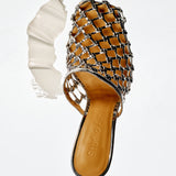 Studio Amelia Silas 90 Mule in Silver