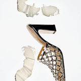 Studio Amelia Silas 90 Mule in Silver