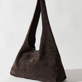 St Agni Suede Soft Bag in Coffee