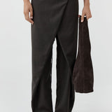 St Agni Suede Soft Bag in Coffee