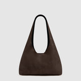 St Agni Suede Soft Bag in Coffee