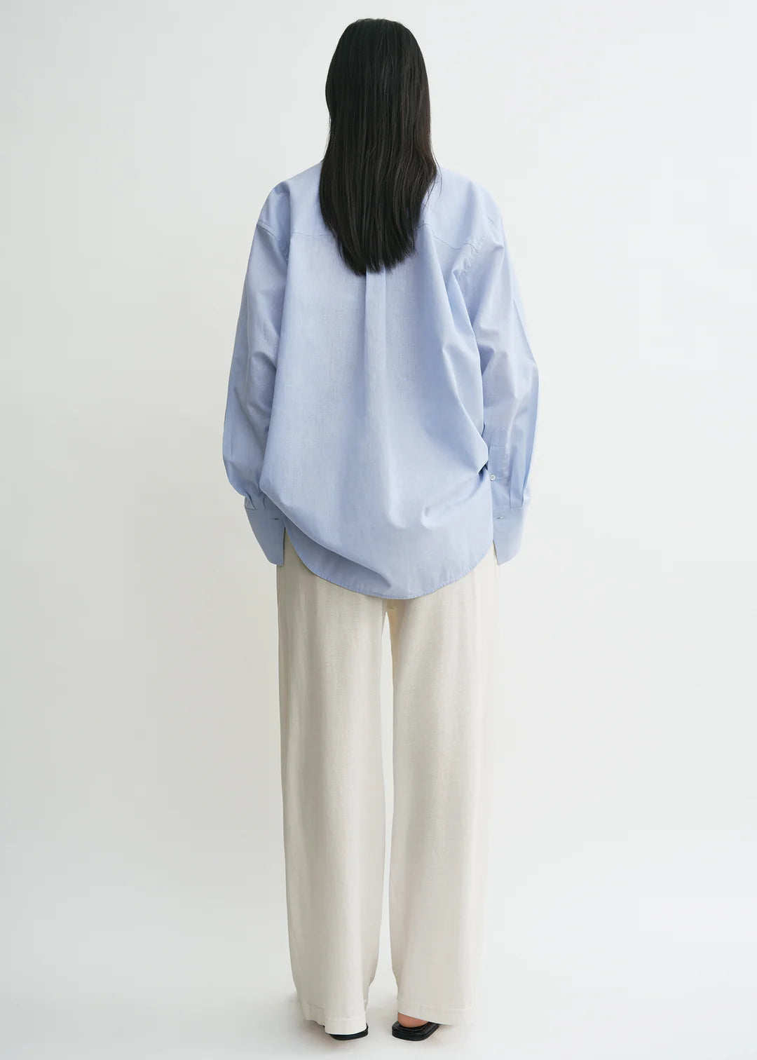 Toteme Oversized Summer Shirt in Sky Blue