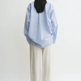 Toteme Oversized Summer Shirt in Sky Blue