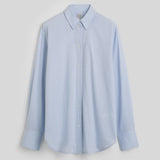 Toteme Oversized Summer Shirt in Sky Blue
