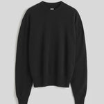Toteme Classic Cashmere Crew Neck Knit in Black