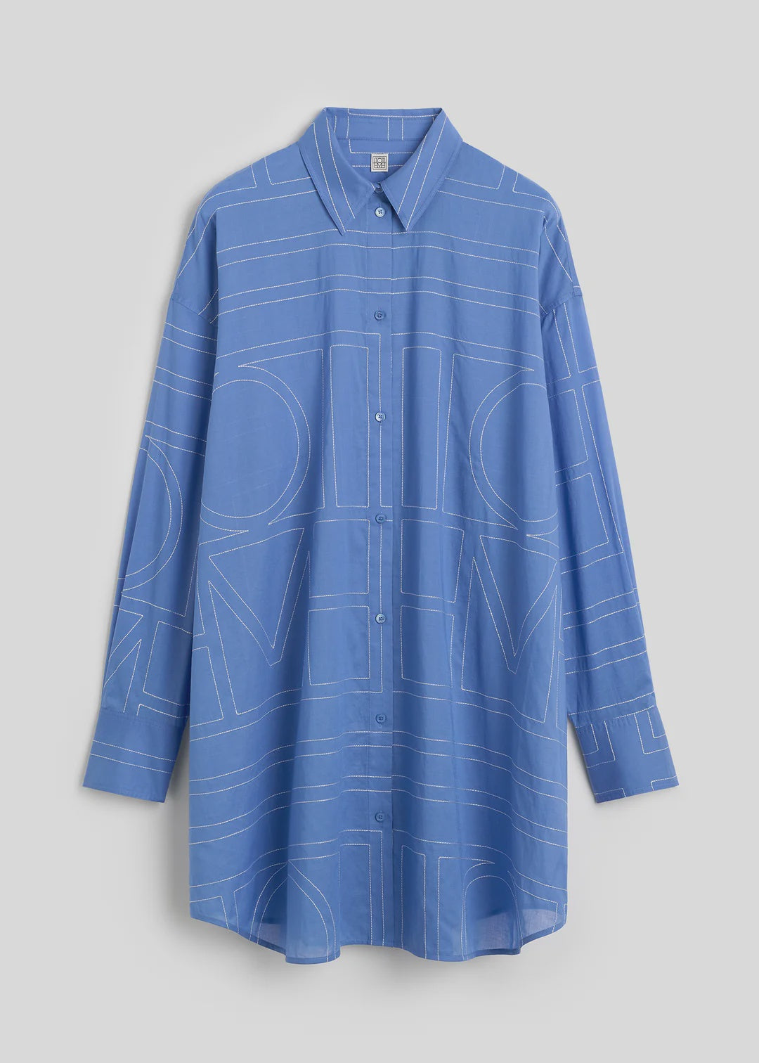 Toteme Long Summer Shirt in Cobalt