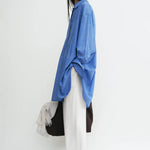 Toteme Long Summer Shirt in Cobalt