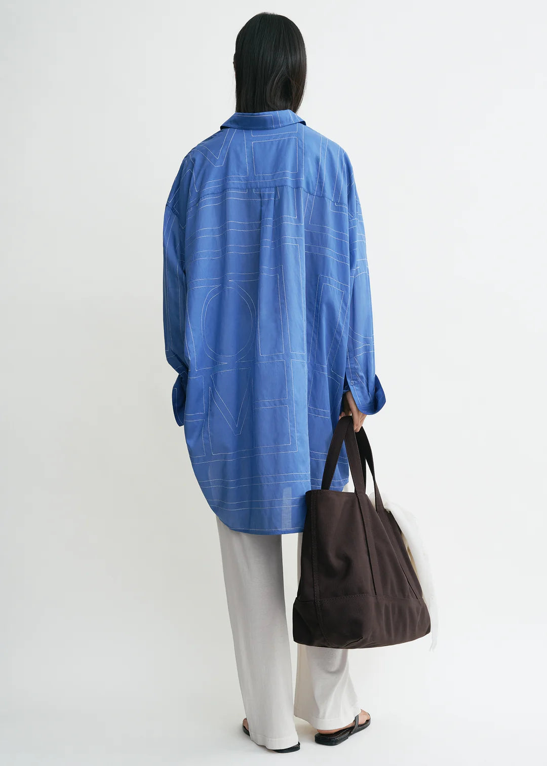 Toteme Long Summer Shirt in Cobalt