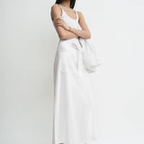 Toteme Tie Waist Skirt in White
