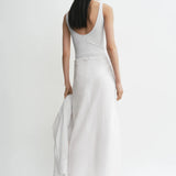 Toteme Tie Waist Skirt in White