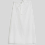Toteme Tie Waist Skirt in White