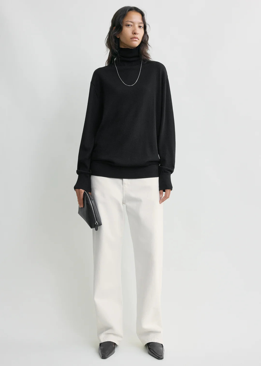 Toteme Merino Turtleneck in Black