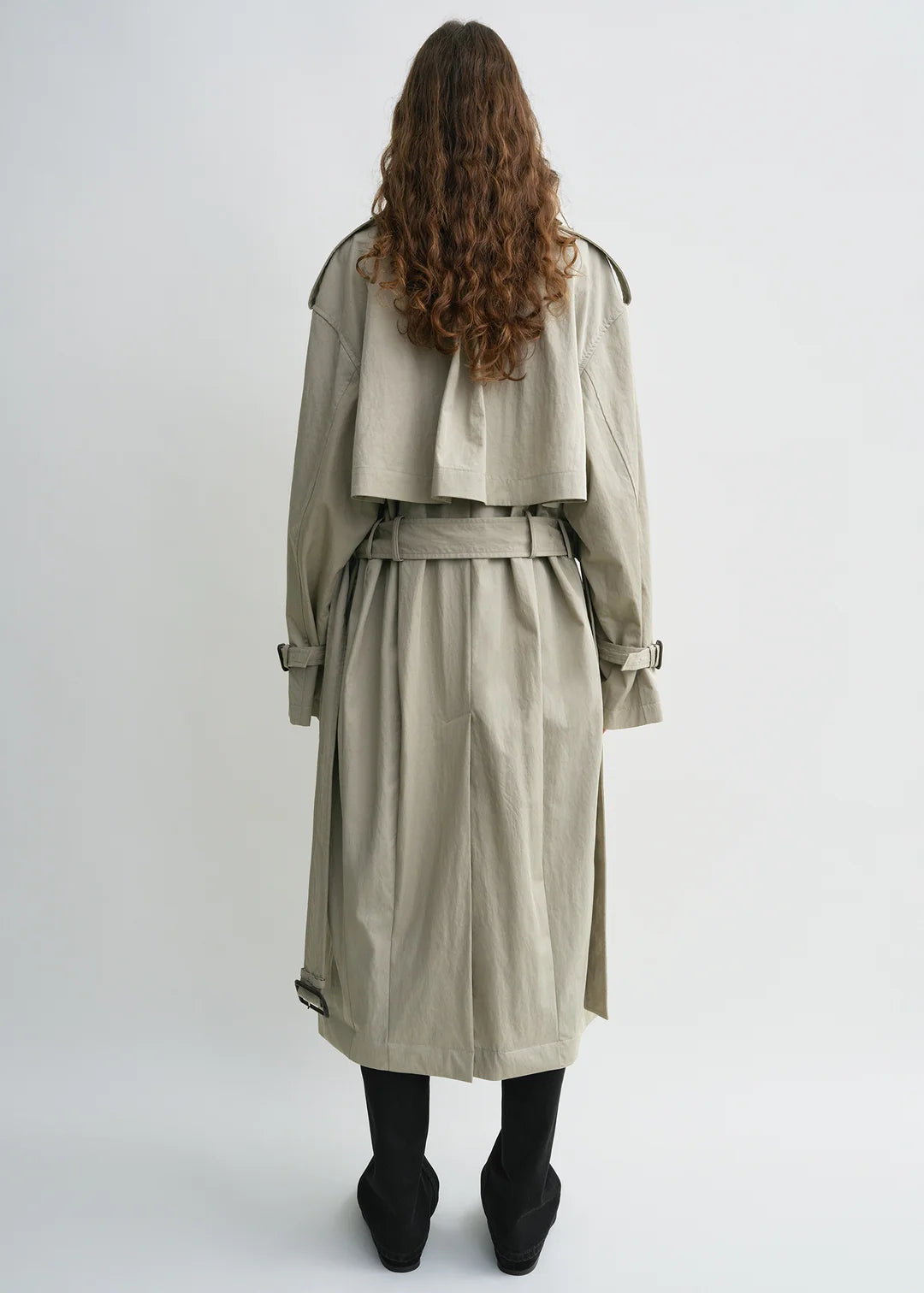 Toteme Crisp Summer Trench in Clay