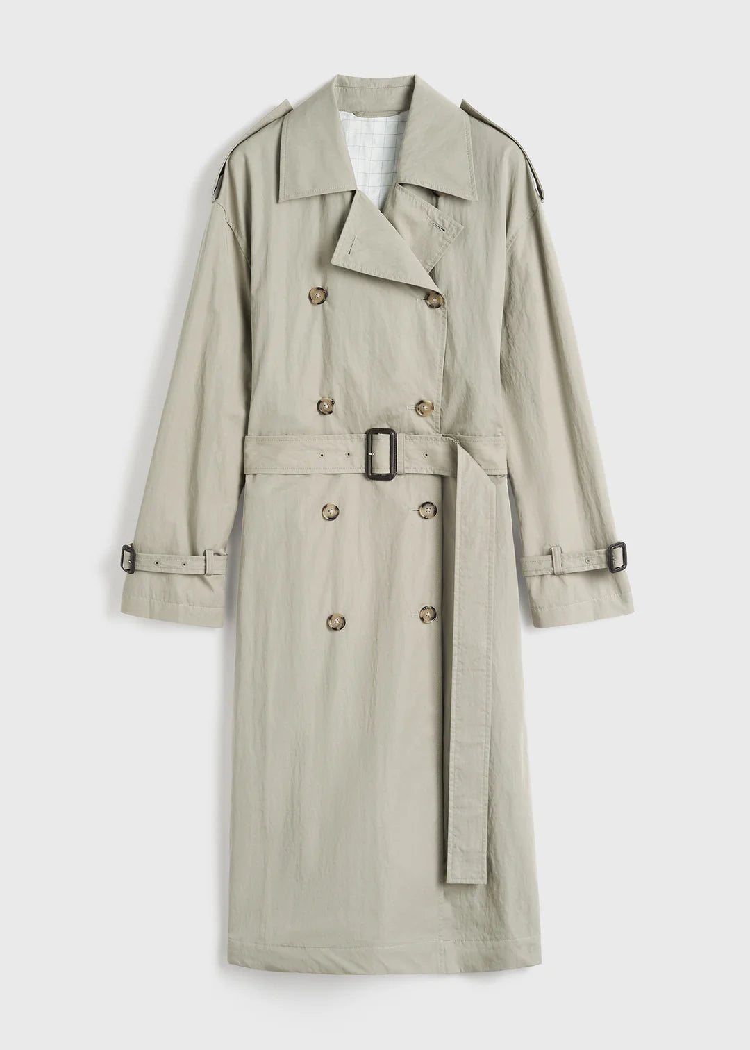 Toteme Crisp Summer Trench in Clay