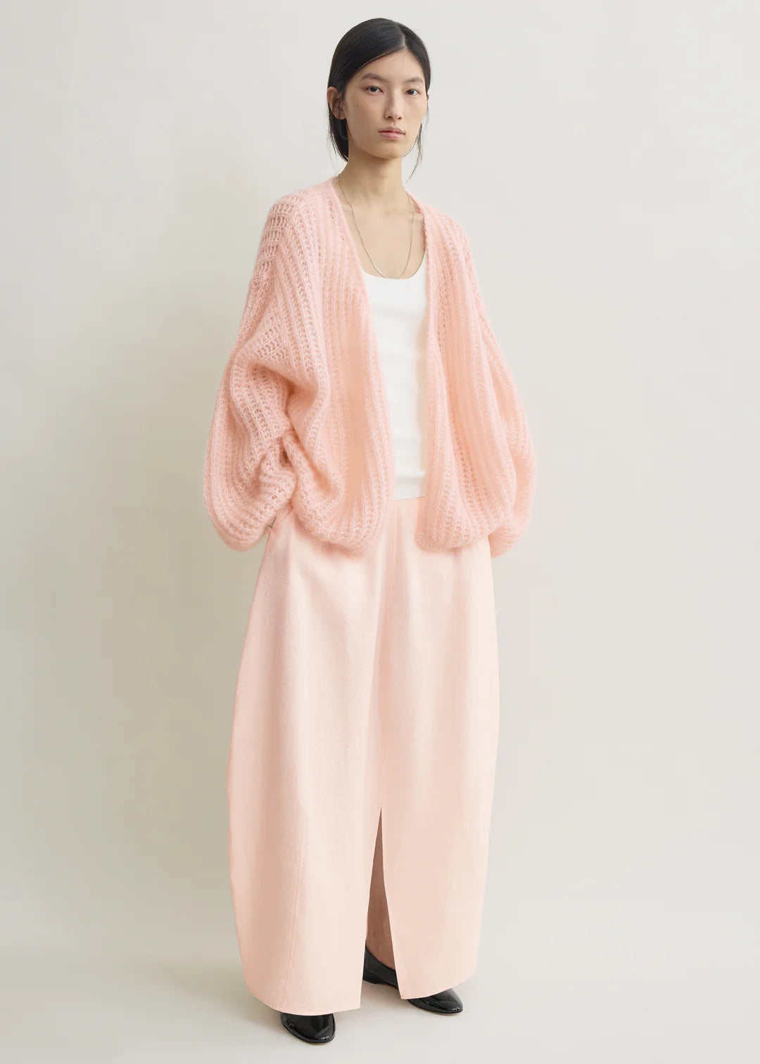 Toteme Puffed Cardigan Mohair in Bloom