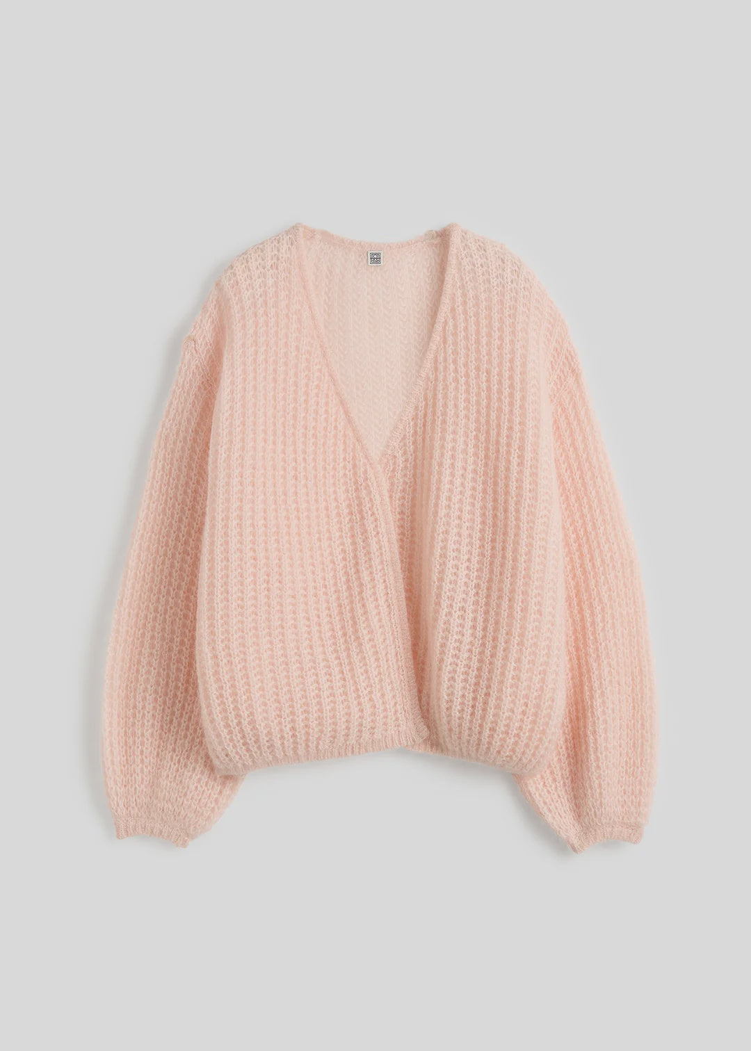 Toteme Puffed Cardigan Mohair in Bloom