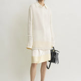 Toteme Long Open Weave Knit in Off White