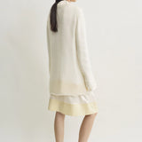 Toteme Long Open Weave Knit in Off White