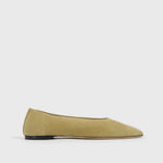 Toteme Slip Suede Ballerinas in Cashew