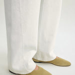 Toteme Slip Suede Ballerinas in Cashew