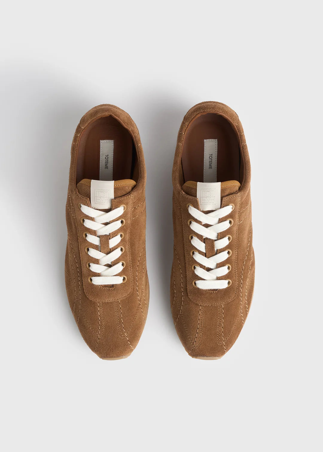 Toteme Flex Suede Sneaker in Copper
