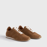 Toteme Flex Suede Sneaker in Copper
