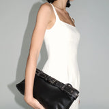 St Agni Tailored Square Neck Mini Dress in Off White