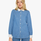 Mother The Frilly Foxy Boxy Shirt in Story So Far