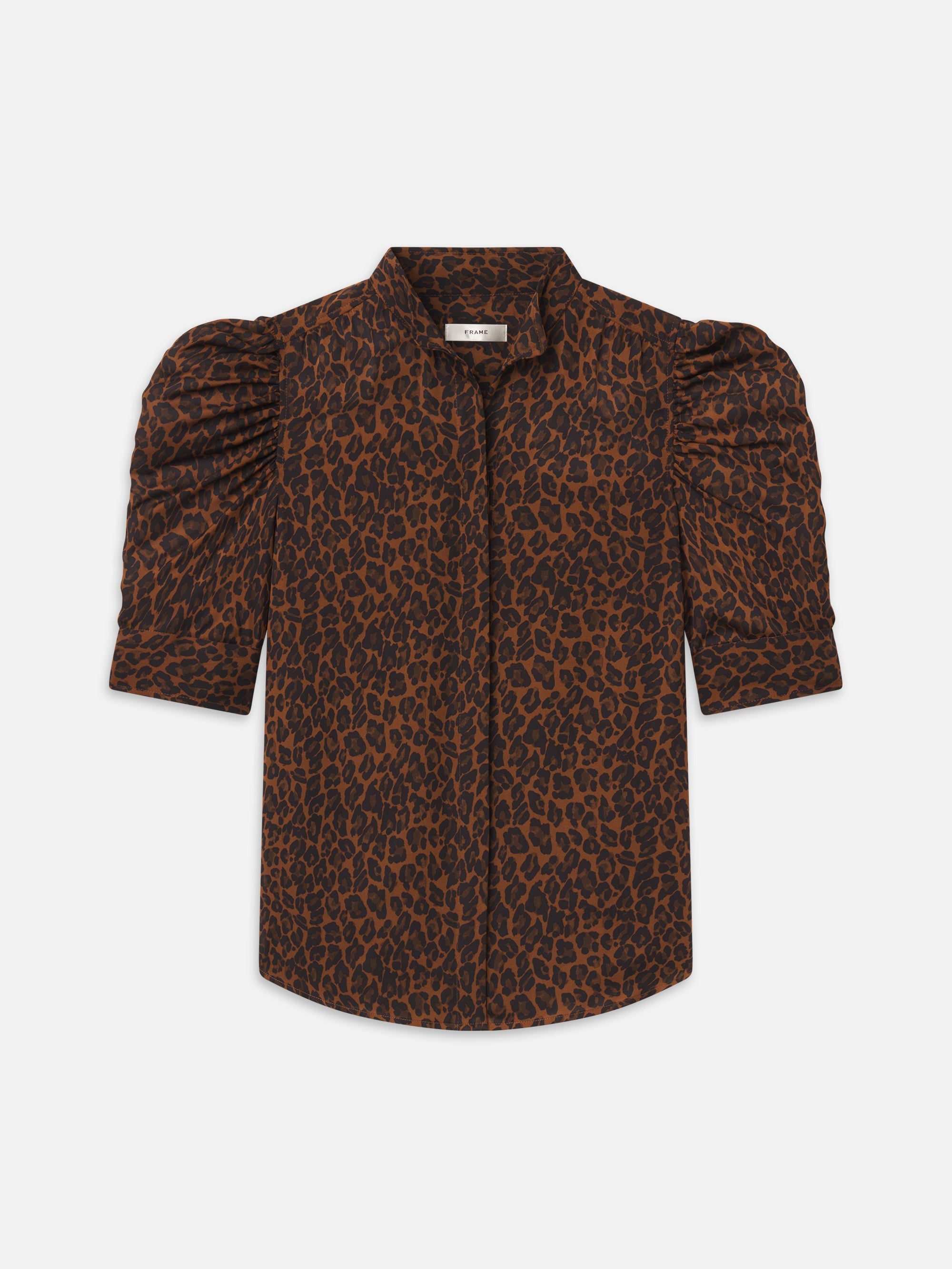 Frame The Gillian Top in Light Leopard Multi