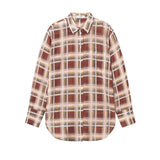 Frame The Plaid Boy Shirt in Silver Peony Multi