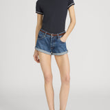Frame The Ringer Baby Tee in Navy Multi