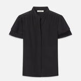 Frame The Silk Arcadia Top in Black