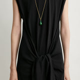 Toteme Tie-Waist Jersey Dress in Black - outfit inspiration