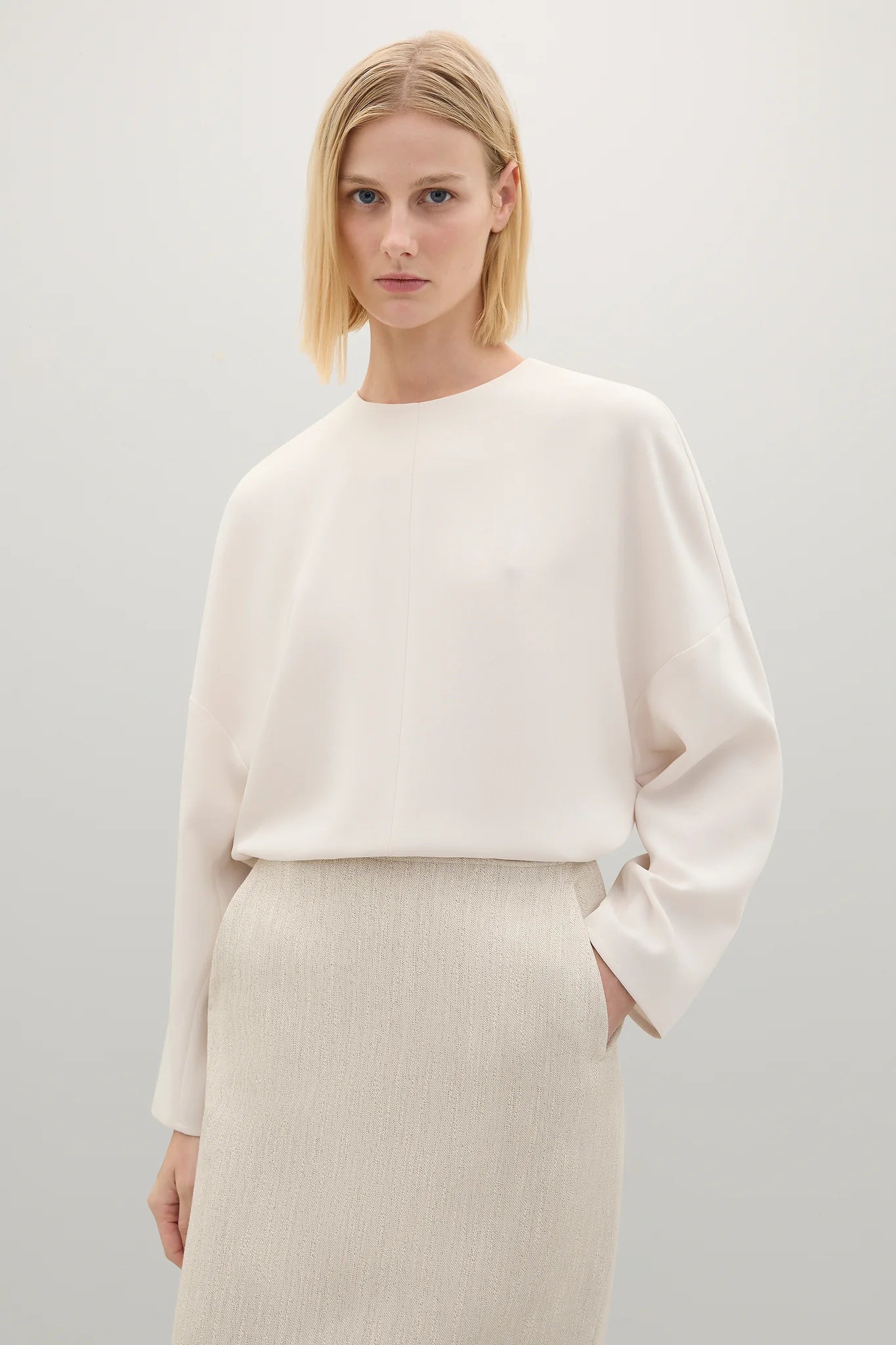 A Emery Tilden Top in Oyster